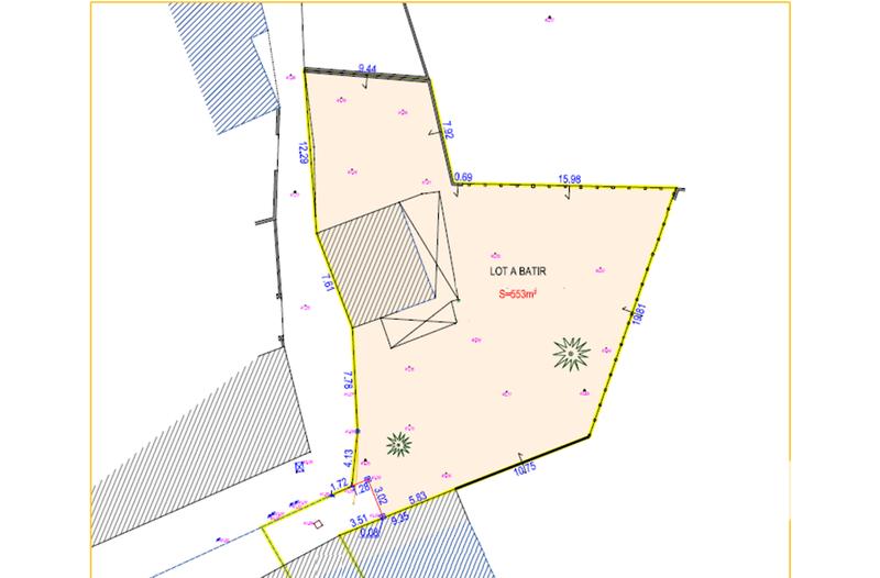 Terrain - 550 m²