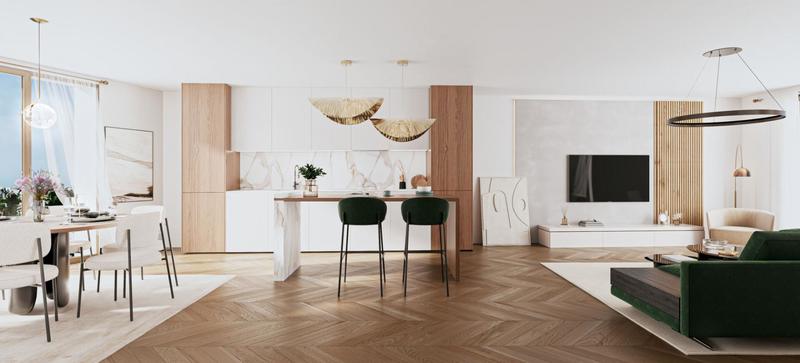 Appartement - 120 m² - 5 pièces