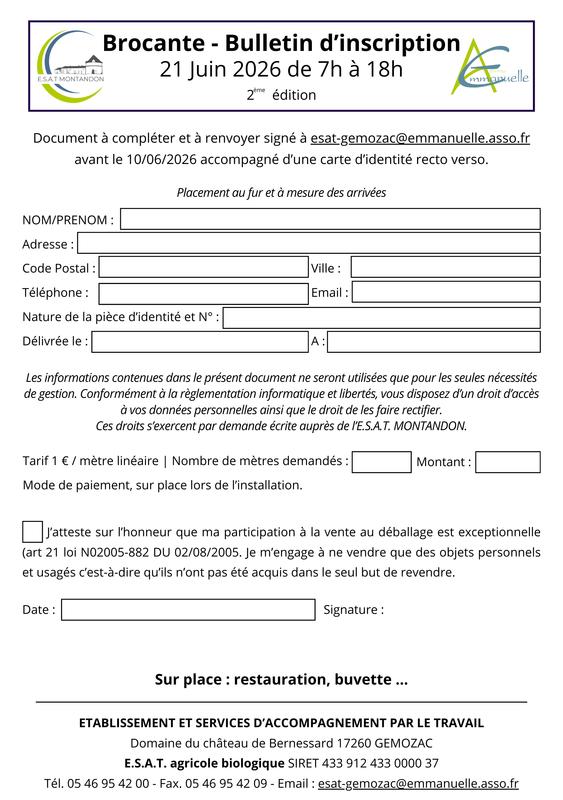 Brocante Château du Domaine de Bernessard