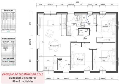 Maison - 89 m² - 4 pièces