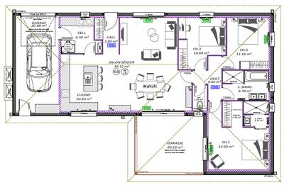Maison - 111 m² - 5 pièces