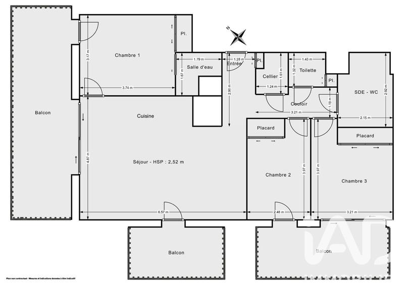 Appartement - 83 m² - 4 pièces