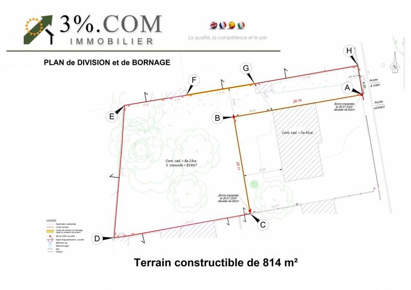 Terrain - 814 m²