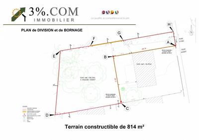Terrain - 814 m²