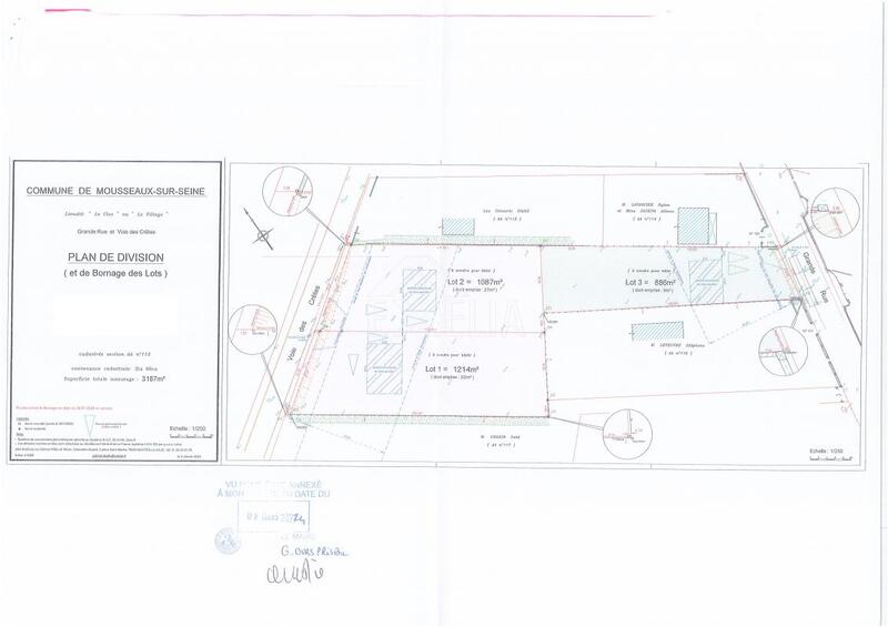 Terrain constructible - 1 214 m²