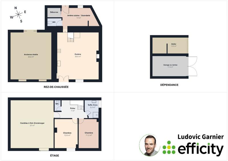 Maison - 125 m² - 4 pièces