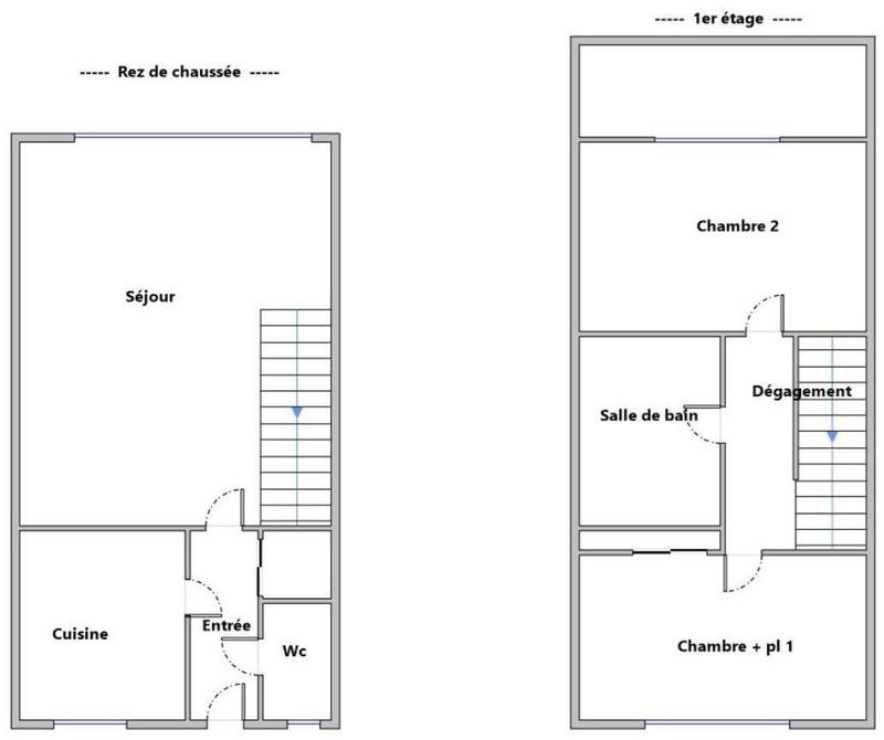 Maison - 49 m² - 3 pièces