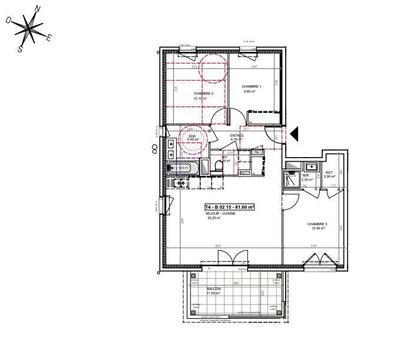 Appartement - 81 m² - 4 pièces