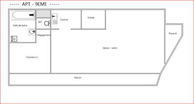 Appartement - 47 m² - 2 pièces