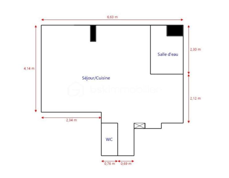 Appartement - 30 m² - 1 pièce