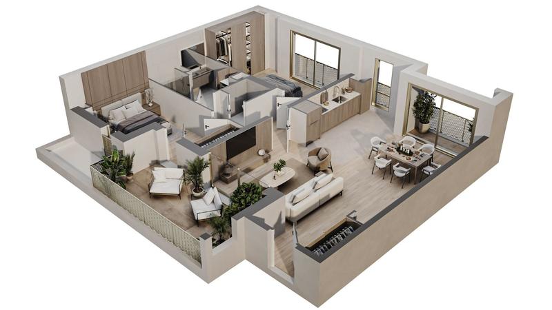 Appartement - 77 m² - 3 pièces