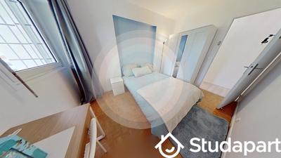 Chambre - 9 m² - 1 pièce