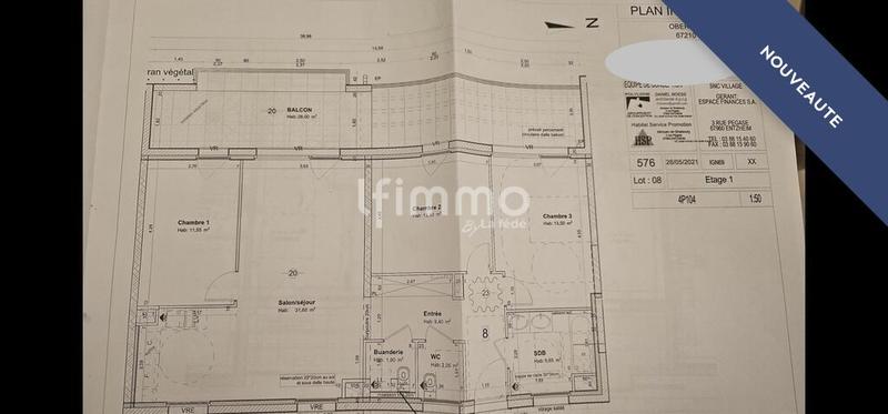 Appartement - 90 m² - 4 pièces