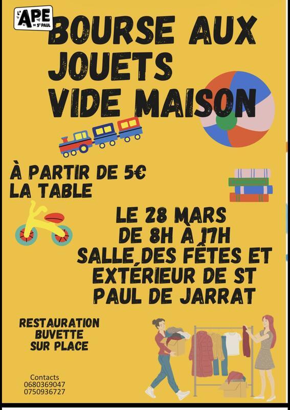 Bourse aux jouets - vide maison