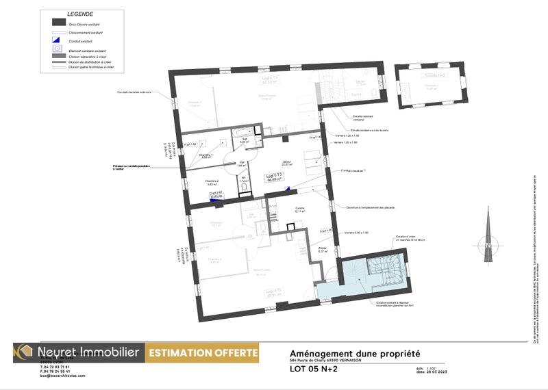 Appartement - 67 m² - 3 pièces