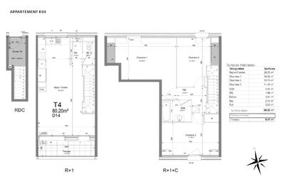 Maison - 80 m² - 4 pièces