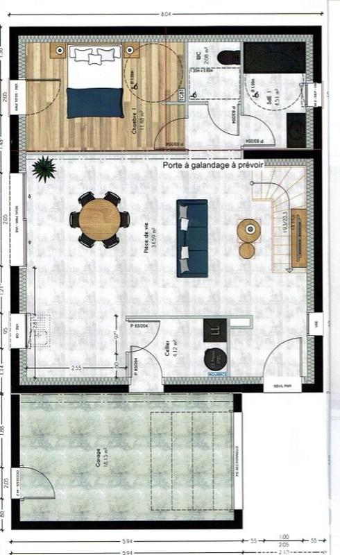 Maison - 94 m² - 5 pièces