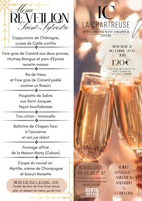 Menu de la Saint Sylvestre à la Chartreuse