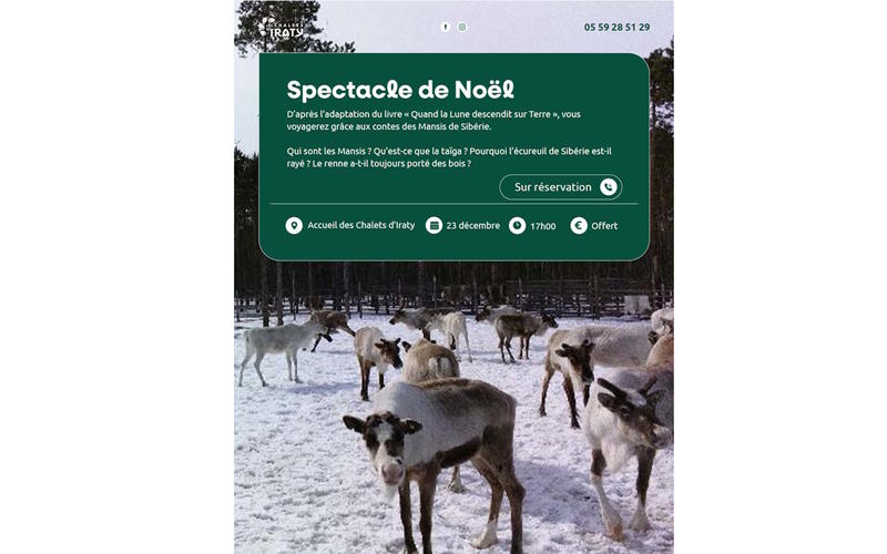 Spectacle de Noël : lecture de contes animée