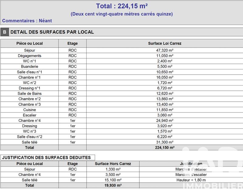 Maison de maîtres - 225 m² - 6 pièces