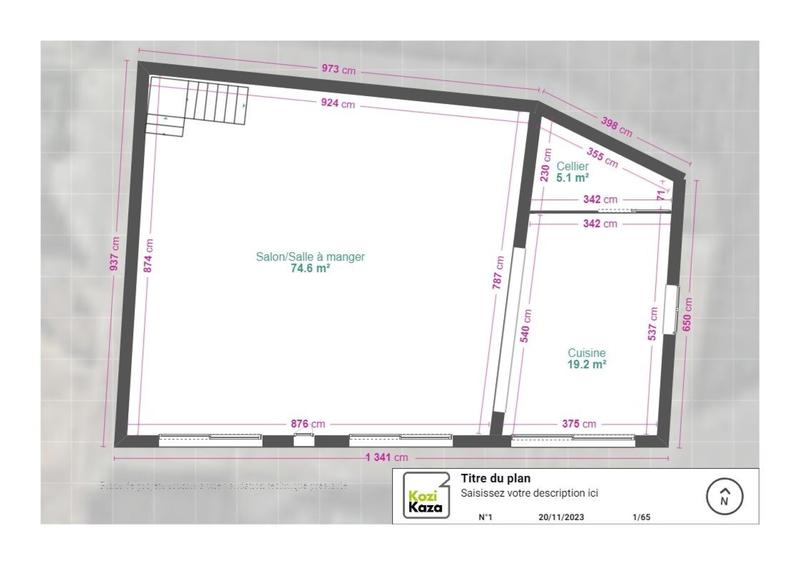 Maison - 63 m² - 3 pièces