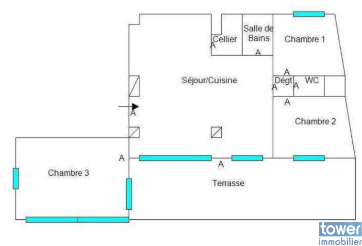 Appartement - 81 m² - 4 pièces