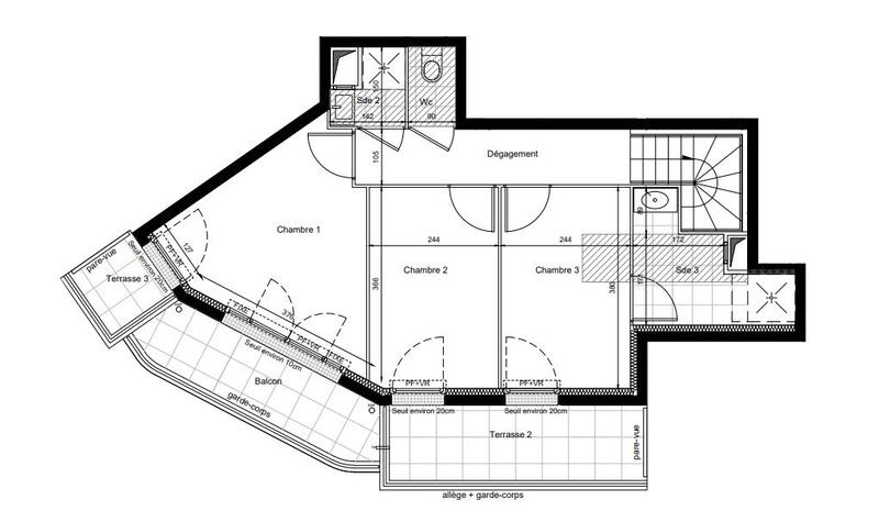 Appartement - 94 m² - 4 pièces