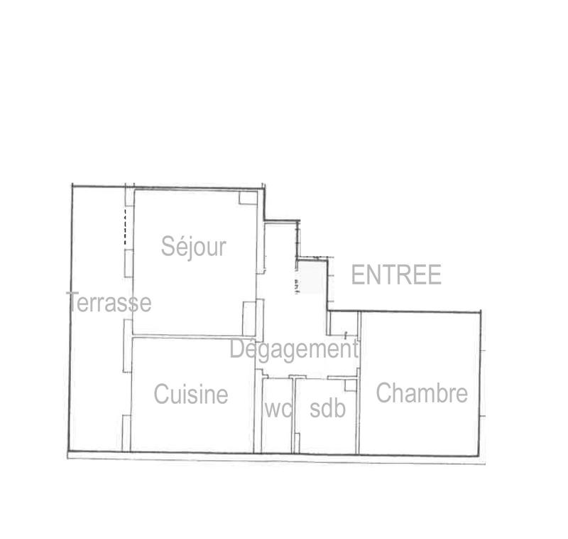 Appartement - 58 m² - 2 pièces