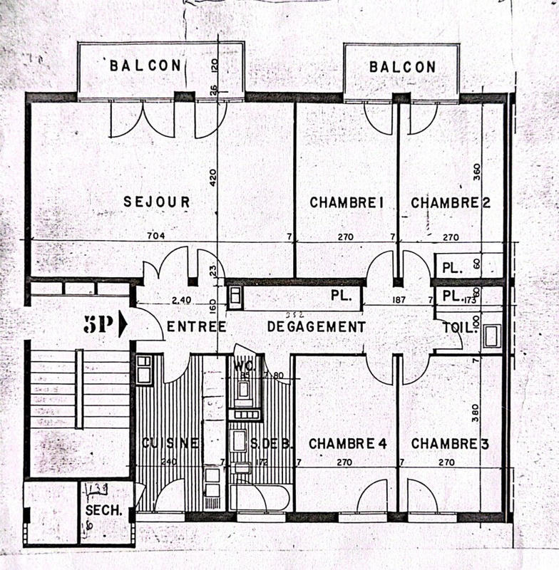Appartement - 103 m² - 6 pièces