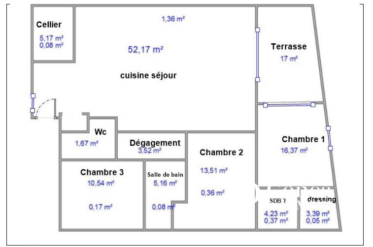 Loft - 113 m² - 4 pièces