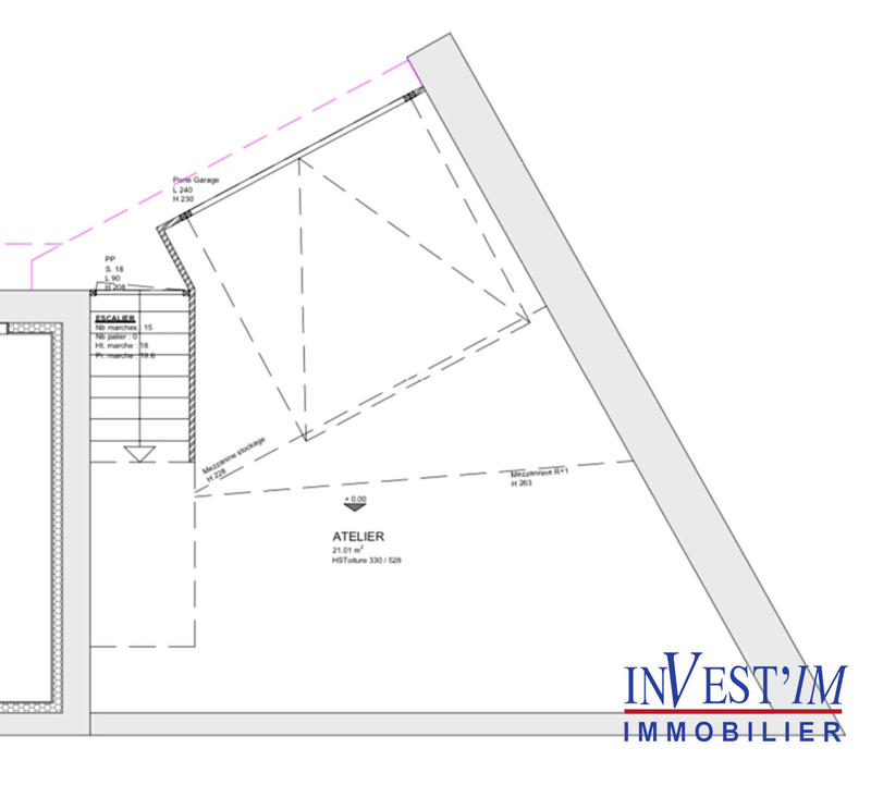 Appartement - 36 m² - 2 pièces