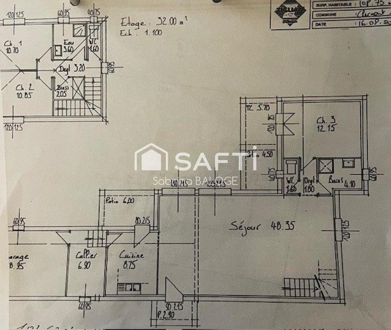 Maison - 110 m² - 4 pièces