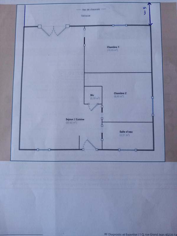 Appartement - 60 m² - 3 pièces