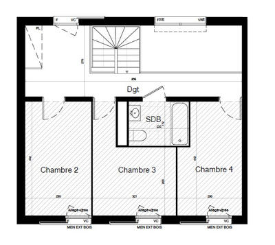 Duplex - 103 m² - 5 pièces