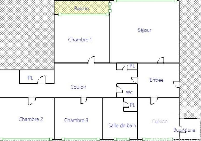 Appartement - 90 m² - 4 pièces
