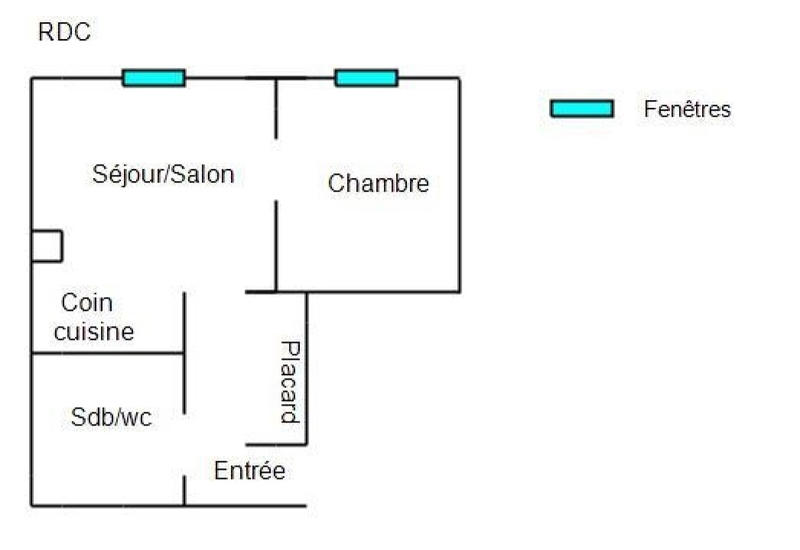 Appartement - 34 m² - 1 pièce