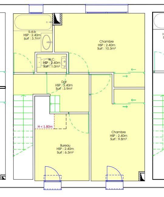 Maison - 85 m² - 5 pièces