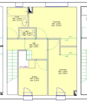 Maison - 85 m² - 5 pièces