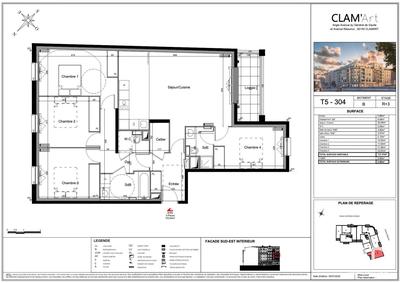 Appartement - 106 m² - 5 pièces