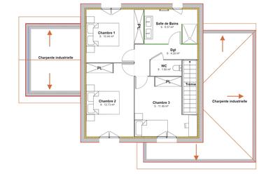 Maison - 102 m² - 4 pièces