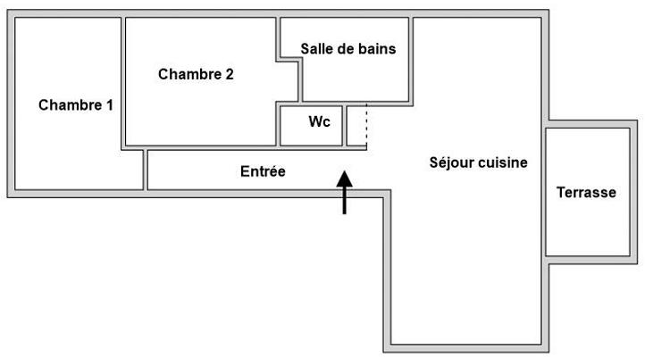 Appartement - 58 m² - 3 pièces