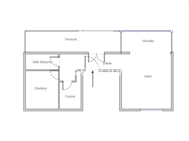 Appartement - 54 m² - 2 pièces