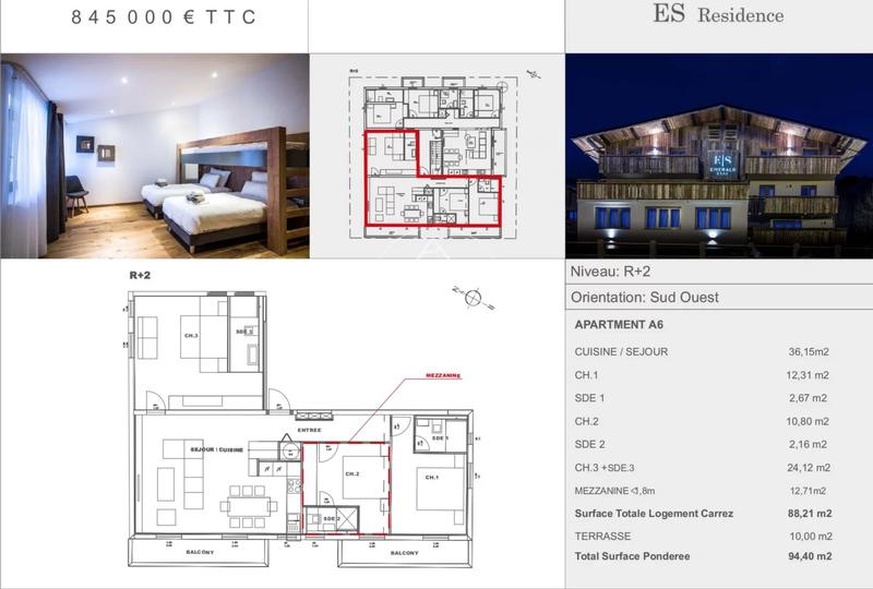 Appartement - 88 m² - 4 pièces