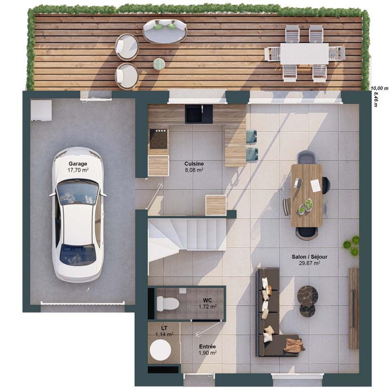 Maison - 83 m² - 5 pièces