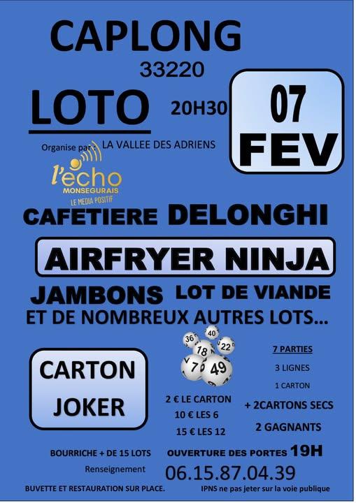 Loto par la Vallée des Adriens