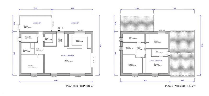 Maison - 140 m² - 5 pièces