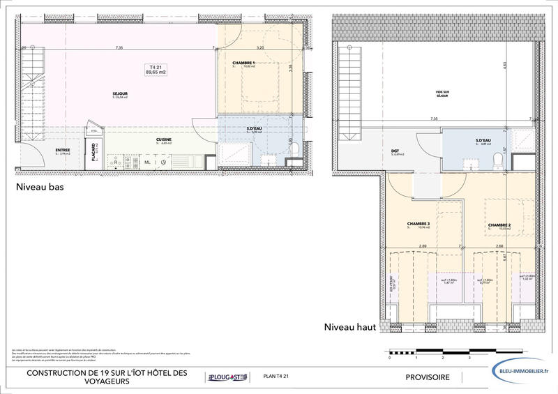 Duplex - 90 m² - 4 pièces