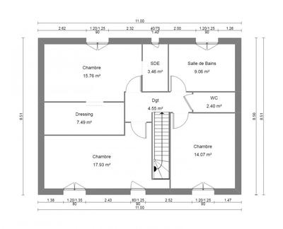 Maison - 120 m² - 5 pièces