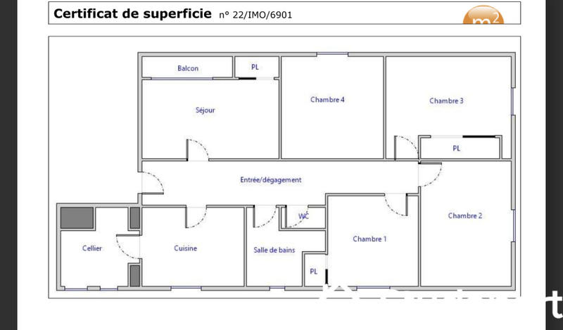Chambre - 10 m² - 1 pièce