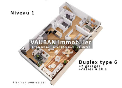 Appartement - 169 m² - 6 pièces